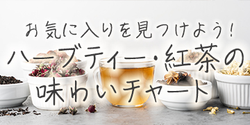 ハーブティー・紅茶の味わいチャート